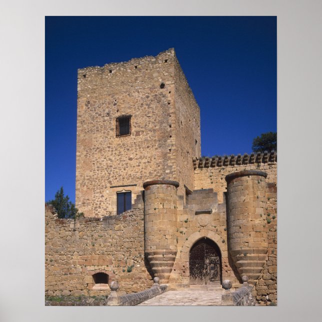 Affiches Château Pedraza, Castille-et-León, Espagne 2 (Devant)