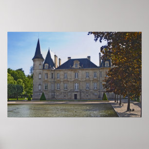 Affiches Château Pichon Longueville Baron et étang