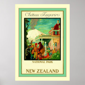 Affiches Château Tongariro ~ Parc national ~ Nouvelle-Zélan