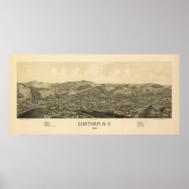 Affiches Chatham NY 1886 (Devant)