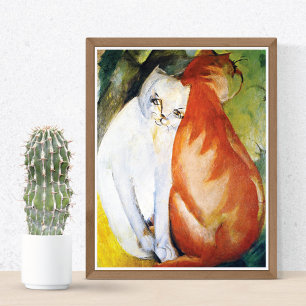 Affiches Chats Red White Franz Marc