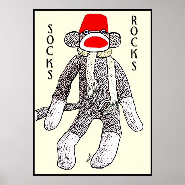 Affiches Chaussettes Rocks ! (Devant)