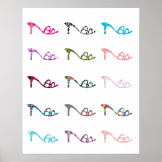 Affiches Chaussures motifs