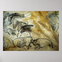 Chauvet Cave Horses et autres peintures de la faun