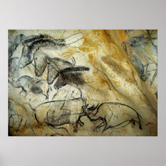 Affiches Chauvet Cave Horses et autres peintures de la faun