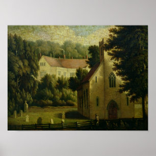 Affiches Chawton House and Church, 1809