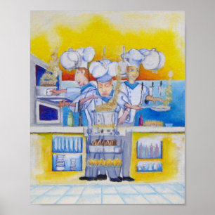 Affiches Che si à la peinture à l'huile de travail