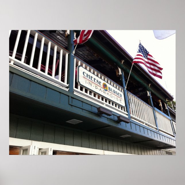 Affiches Cheeseburger en Paradise, Lahaina, Maui, Hawaii (Devant)