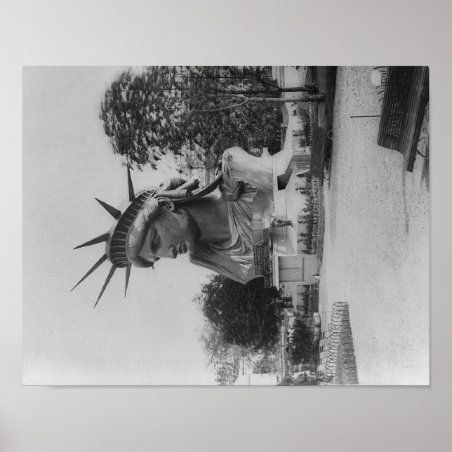 Affiches Chef de la Statue de la Liberté au Parc de Paris (Devant)