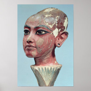 Affiches Chef de l'enfant roi Toutankhamon émergent