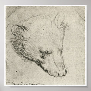 Affiches Chef d'Ours, Léonard de Vinci