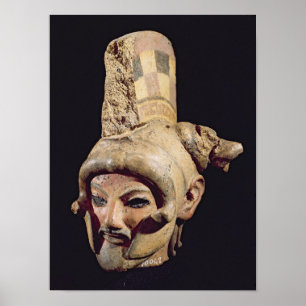 Affiches Chef d'un guerrier portant un casque