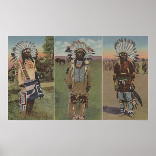 Affiches Chef Red Cloud, chef Dewey Beard (Devant)