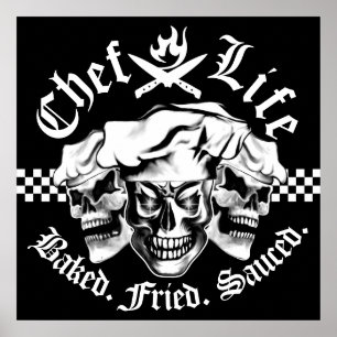 Affiches Chef Skull Trio : Chef Life
