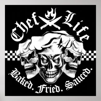 Affiches Chef Skull Trio : Chef Life
