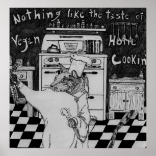 Affiches Chef végétalien Maurice