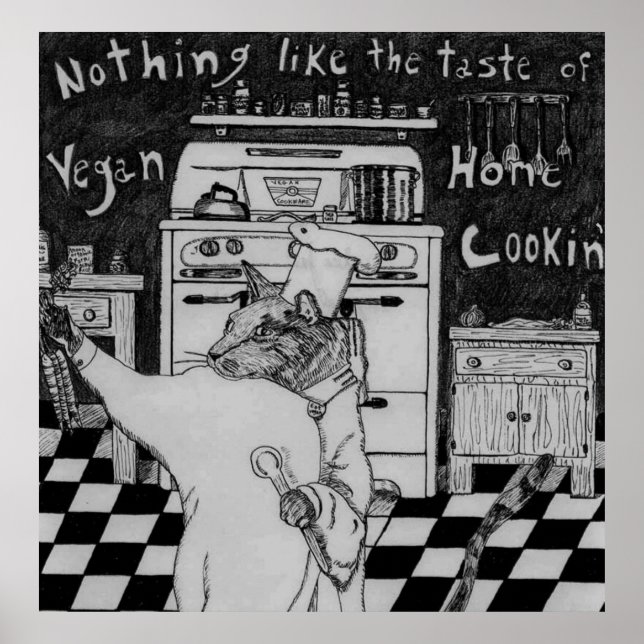 Affiches Chef végétalien Maurice (Devant)