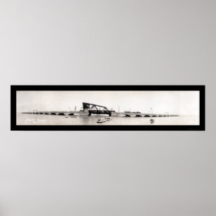 Affiches Chemin de fer Galveston, TX Photo 1912