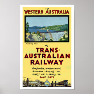 Affiches Chemin de fer Transport-Australien