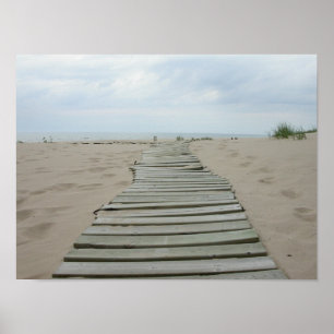 Affiches Chemin en bois de planche