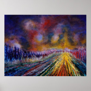 Affiches Chemin Violet