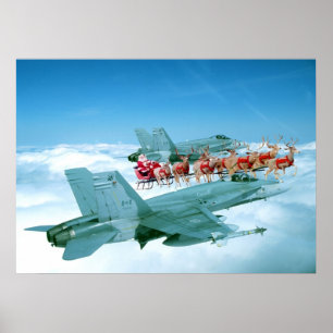 Affiches Cheminement du père noël par l'Armée de l'Air