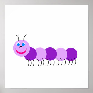 Affiches chenille pourpre