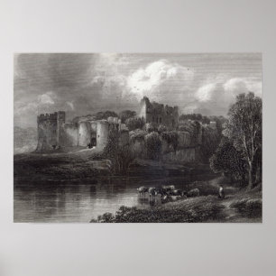 Affiches Chepstow Castle, engraved by R. Hinshelwood