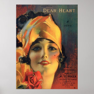 Affiches Cher Heart vintage