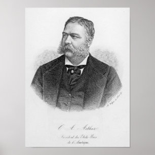 Affiches Chester Alan Arthur, gravée par A. Weger