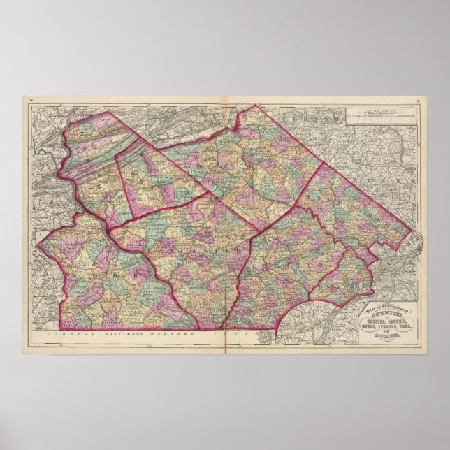 Affiches Chester, Dauphin, Berks, Liban (Devant)