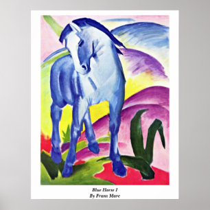 Affiches Cheval Bleu I Par Franz Marc