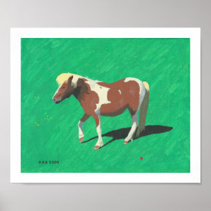Affiches Cheval blond