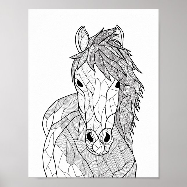Affiches Cheval de Doodle (Devant)