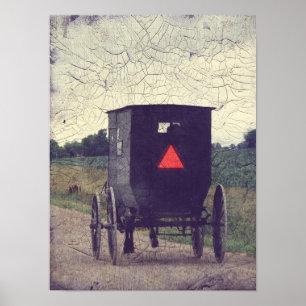 Affiches Cheval et avec des erreurs amish, effet de