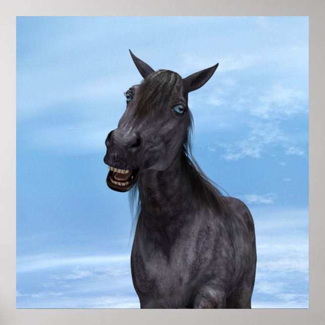Affiches Cheval souriant (Devant)