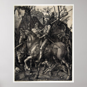 Affiches Chevalier d'Albrecht Dürer, mort et le diable