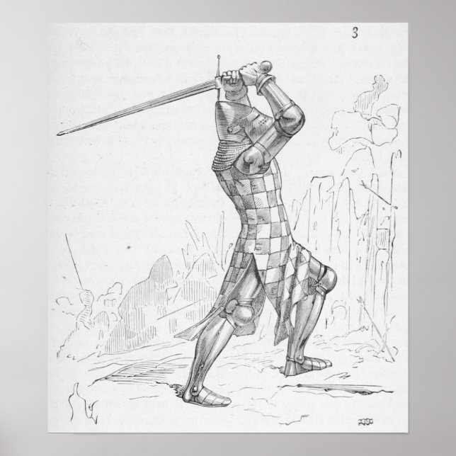 Affiches Chevalier médiéval (Devant)