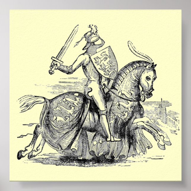 Affiches Chevalier sur l'affiche Horsback (Devant)
