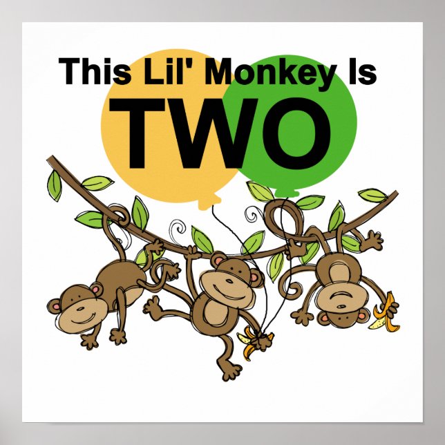 Affiches Chevaliers et Dons de 2e anniversaire Swing Monkey (Devant)