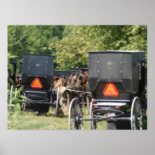 Affiches Chevaux et buggies Amish