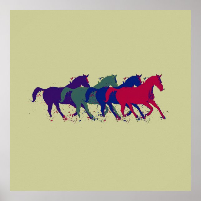 Affiches Chevaux pour murs (Devant)