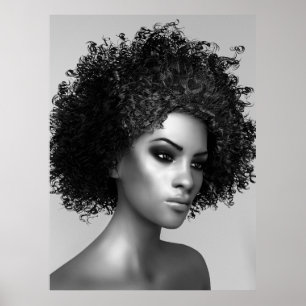 Affiches Cheveux d'Afro