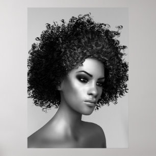 Affiches Cheveux d'Afro