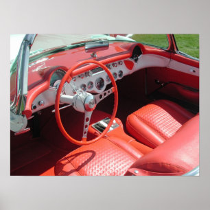 Affiches Chevrolet Corvette 1957