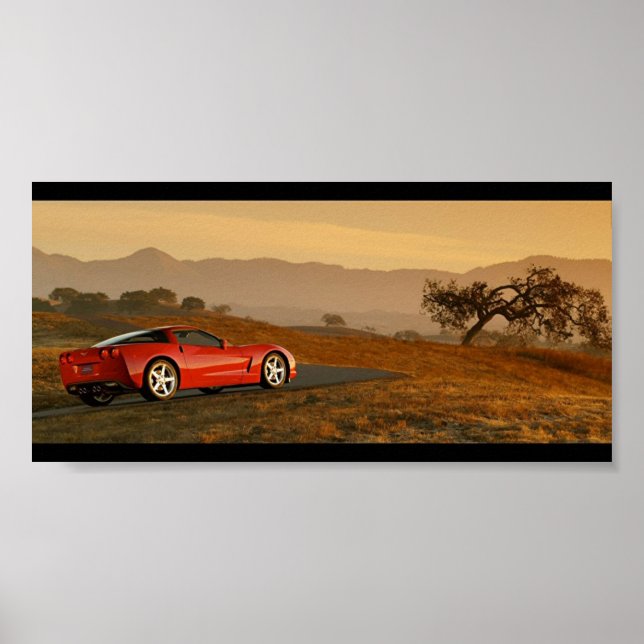 Affiches Chevrolet Corvette C6 (Devant)