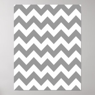 Affiches Chevron audacieux gris