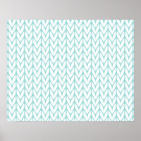 Chevrons Knit Motif à la menthe douce personnalisa