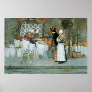 Affiches Chez le fleuriste par Childe Hassam, Beaux-arts vi