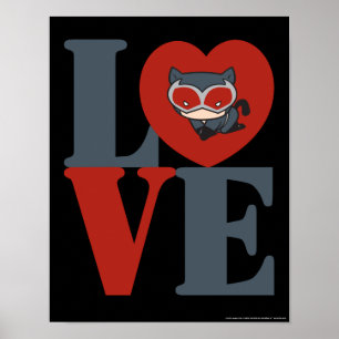 Affiches Chibi Catwoman LOVE